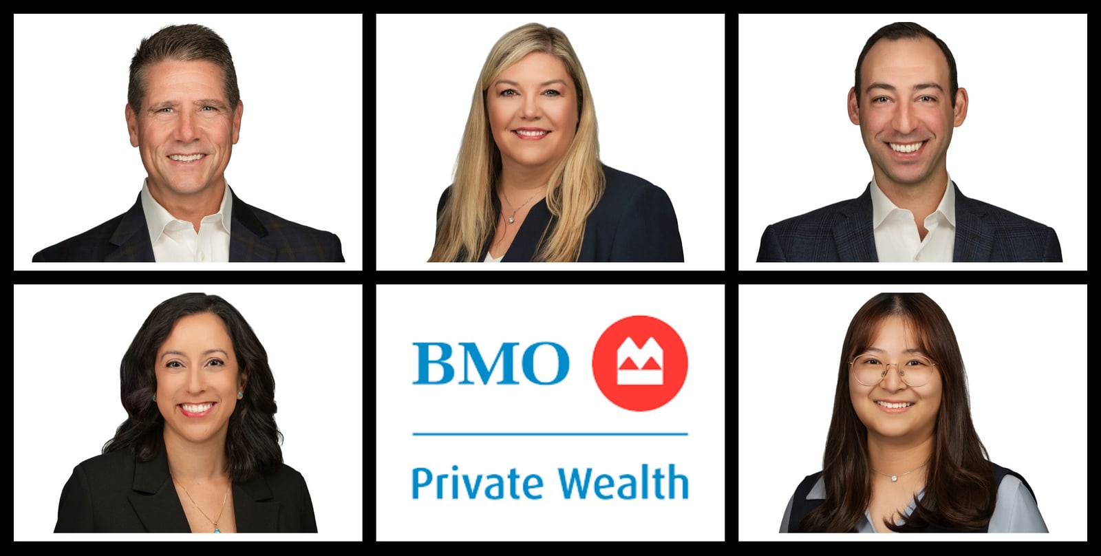 BMO Private Wealth team headshots photographed in London, Ontario